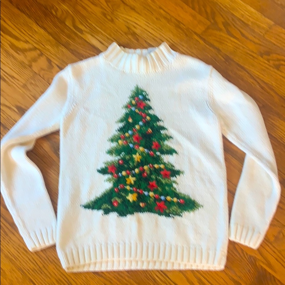 Liz Claiborne 90s Mock Christmas Sweater